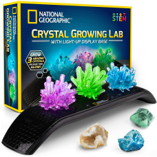 Набор STEM для выращивания кристаллов National Geographic Crystal Growing Kit  3 Vibrant Colored Crystals