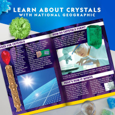 Набор STEM для выращивания кристаллов National Geographic Crystal Growing Kit  3 Vibrant Colored Crystals