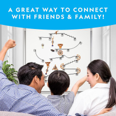 Научный STEM набор Магнитная трасса National Geographic Magnetic Marble Run 75 Piece STEM Building