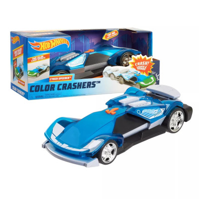 Іграшкова машинка Hot Wheels Color Crashers Cyber ​​Speeder Car Lights Racing Sounds