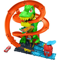 Траса для іграшкових машинок Hot Wheels Diecast City T Rex Blaze Battle Playset Траса для іграшкових машинок Hot Wheels Diecast City T Rex Blaze Battle Playset