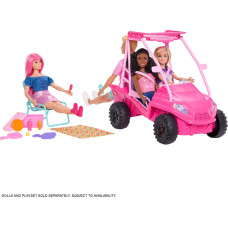 Игровой набор Барби розовый пляжный багги Barbie Mysteries Beach Detectives Playset and Beach Themed Игровой набор Барби розовый пляжный багги Barbie Mysteries Beach Detectives Playset and Beach Themed