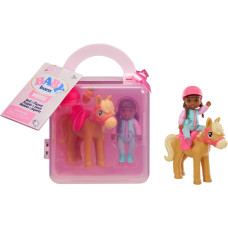 Мини кукла Беби Борн с лошадкой и аксессуарами BABY born MINIS Playset  Deep Skin Tone Doll