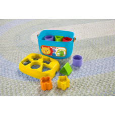 Развивающий набор из кубиков с ведёрком Fisher Price Baby s First Blocks and Rock a Stack Toy Set