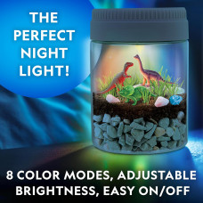 Набор STEM выращивание мини террариума Мир динозавров National Geographic Light Up Dinosaur Terrarium Science Kit Набор STEM выращивание мини террариума Мир динозавров National Geographic Light Up Dinosaur Terrarium Science Kit