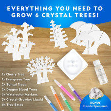Набор STEM для выращивания кристаллов на деревьях National Geographic Crystal Growing Kit Grow 6 Crystal