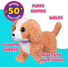 Интерактивный плюшевый пудель Little Live Pets Ouchies Hazel The Poodle Plush Walking