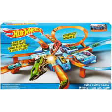 Трек Хот Вілс Небезпечне перехрестя Hot Wheels Criss Cross Crash Motorized Track Set
