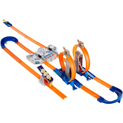 Трек Хот Вилс Двойное ускорение Hot Wheels Track Builder Total Turbo Takeover Track Set