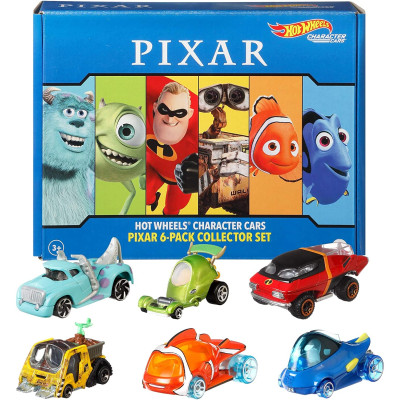 Набір машинок Хот Вілс Дісней 6 штHot Wheels Character Cars 6-Pack Disney and Pixar