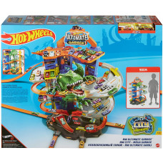 Гараж Трек Хот Вилс с динозавром Hot Wheels City Robo T-Rex Ultimate Garage GJL14