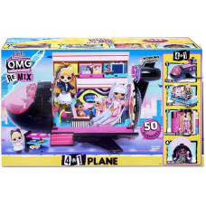 Літак ЛОЛ Ремікс LOL Surprise OMG Remix 4-in-1 Plane Playset