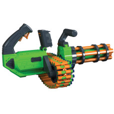 Бластер Adventure Force V-Twin Motorized Gatling Belt Dart Blaster, Compatible NERF