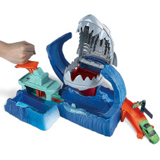 Трек Хот Вілс Голодна Акула Hot Wheels City Color Changing Robot Shark Play Set GJL12