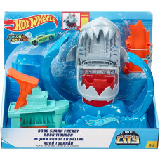 Трек Хот Вілс Голодна Акула Hot Wheels City Color Changing Robot Shark Play Set GJL12